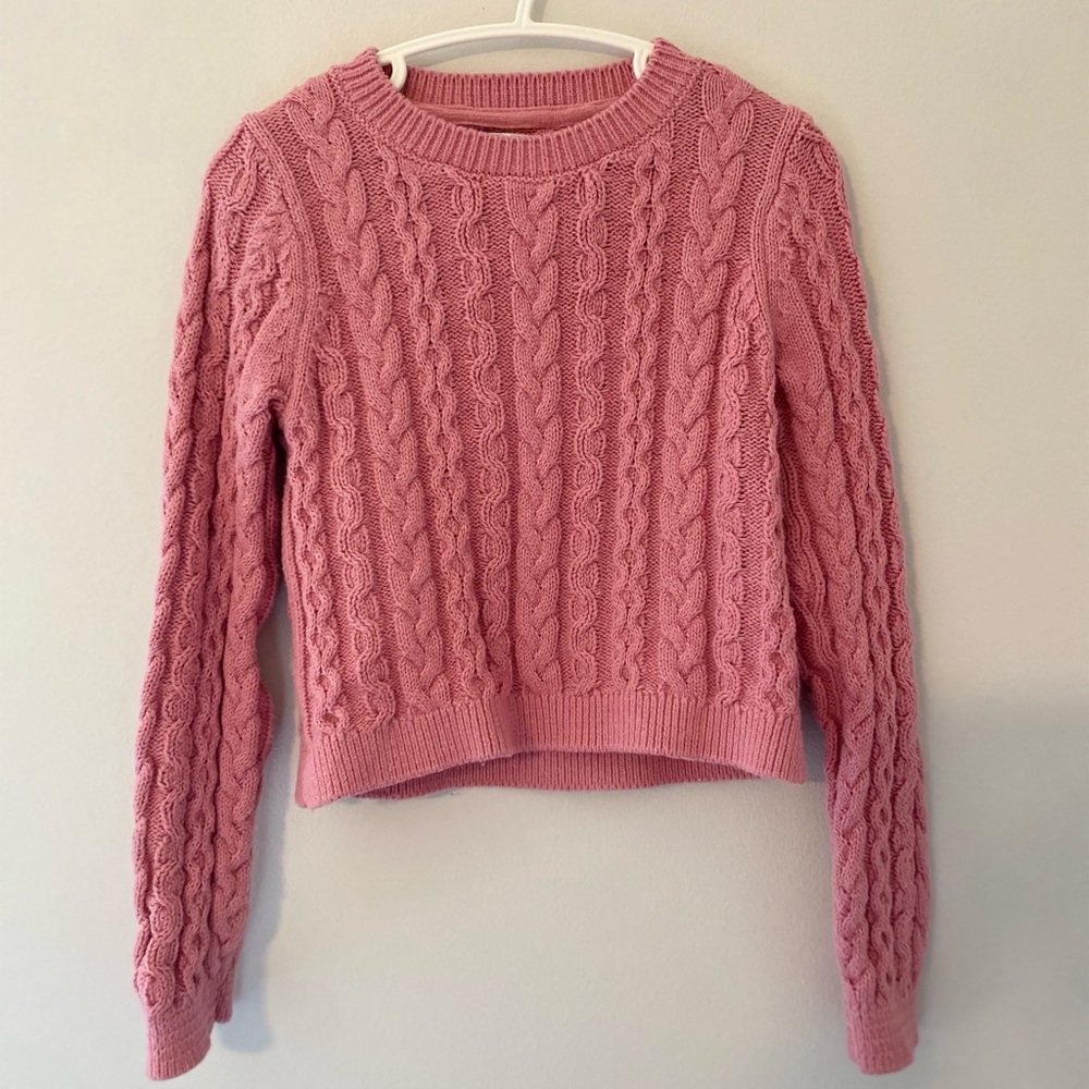 Cupcakes & Cashmere Blush Knit Sweater